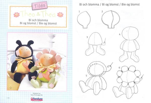 Выкройки игрушек Theo и Thea Выкройки игрушек Theo и Thea