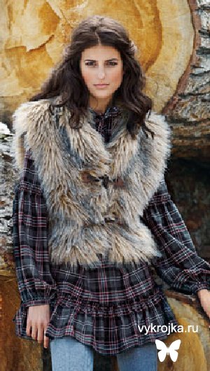 Выкройка мехового жилета
