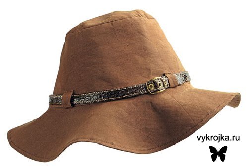 Выкройка шляпки для модниц