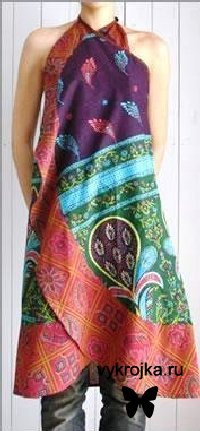 Выкройка летнего сарафана.