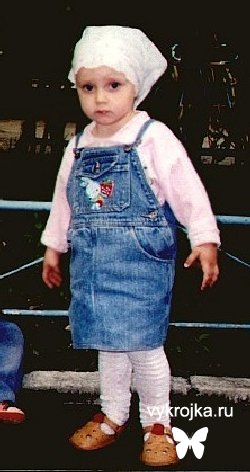 Выкройка сарафана джинсового для девочки.