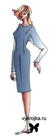 Выкройка платья кимоно с ластовицей Выкройка платья кимоно с ластовицей