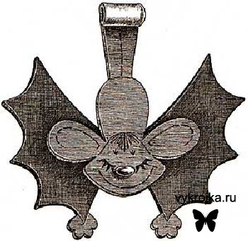 Выкройка игрушки Летучая мышка Выкройка игрушки Летучая мышка