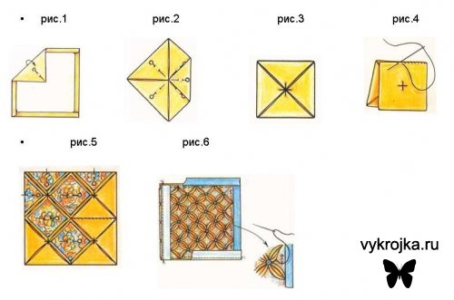 Выкройка декоративной подушки