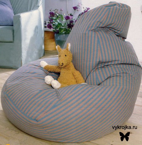 Выкройка кресла-подушки