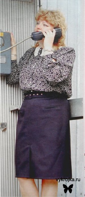 Выкройка классическая юбка для дам с королевским размером