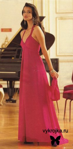 Выкройка вечернего длинного платья