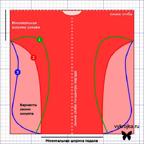 Выкройка туники пляжной Выкройка туники пляжной