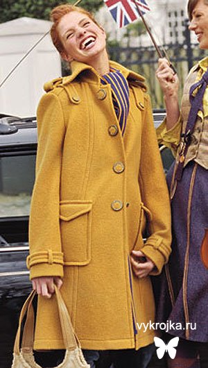 Выкройка пальто из сукна