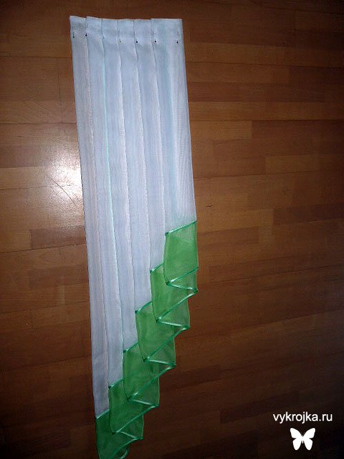 Выкройка «де жабо» или «галстука» для штор Выкройка «де жабо» или «галстука» для штор
