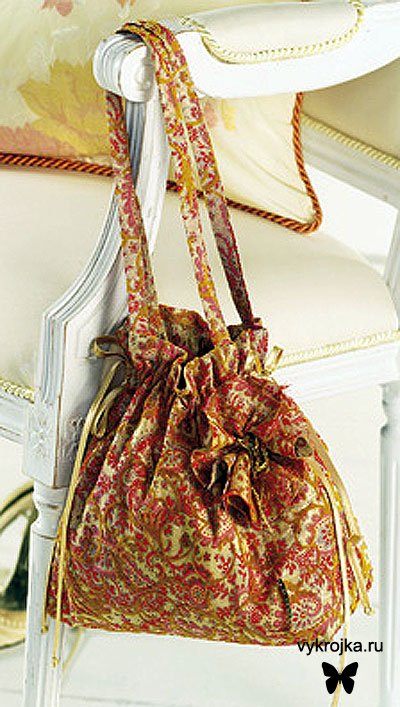 Выкройка Сумки из парчи