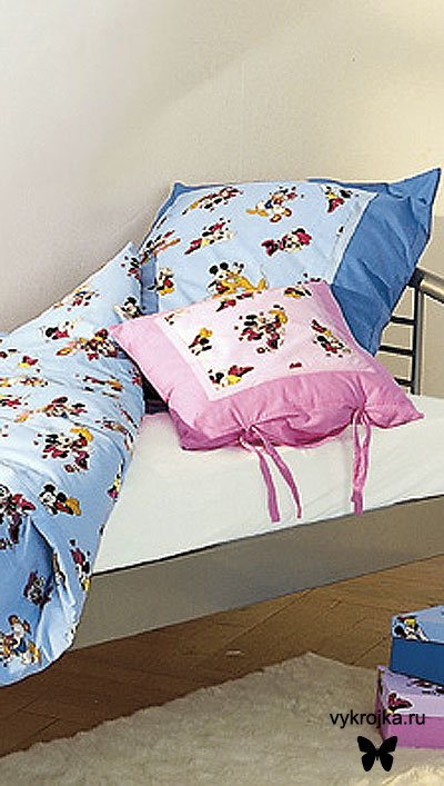 Выкройка постельного белья с любимыми героями мультфильмов Выкройка постельного белья с любимыми героями мультфильмов