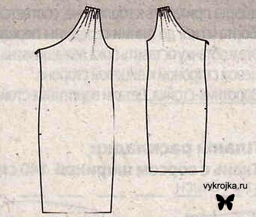 Выкройка короткое платье из тафты Выкройка короткое платье из тафты