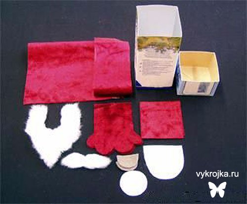 Подарочная новогодняя упаковка - Дед Мороз Подарочная новогодняя упаковка - Дед Мороз